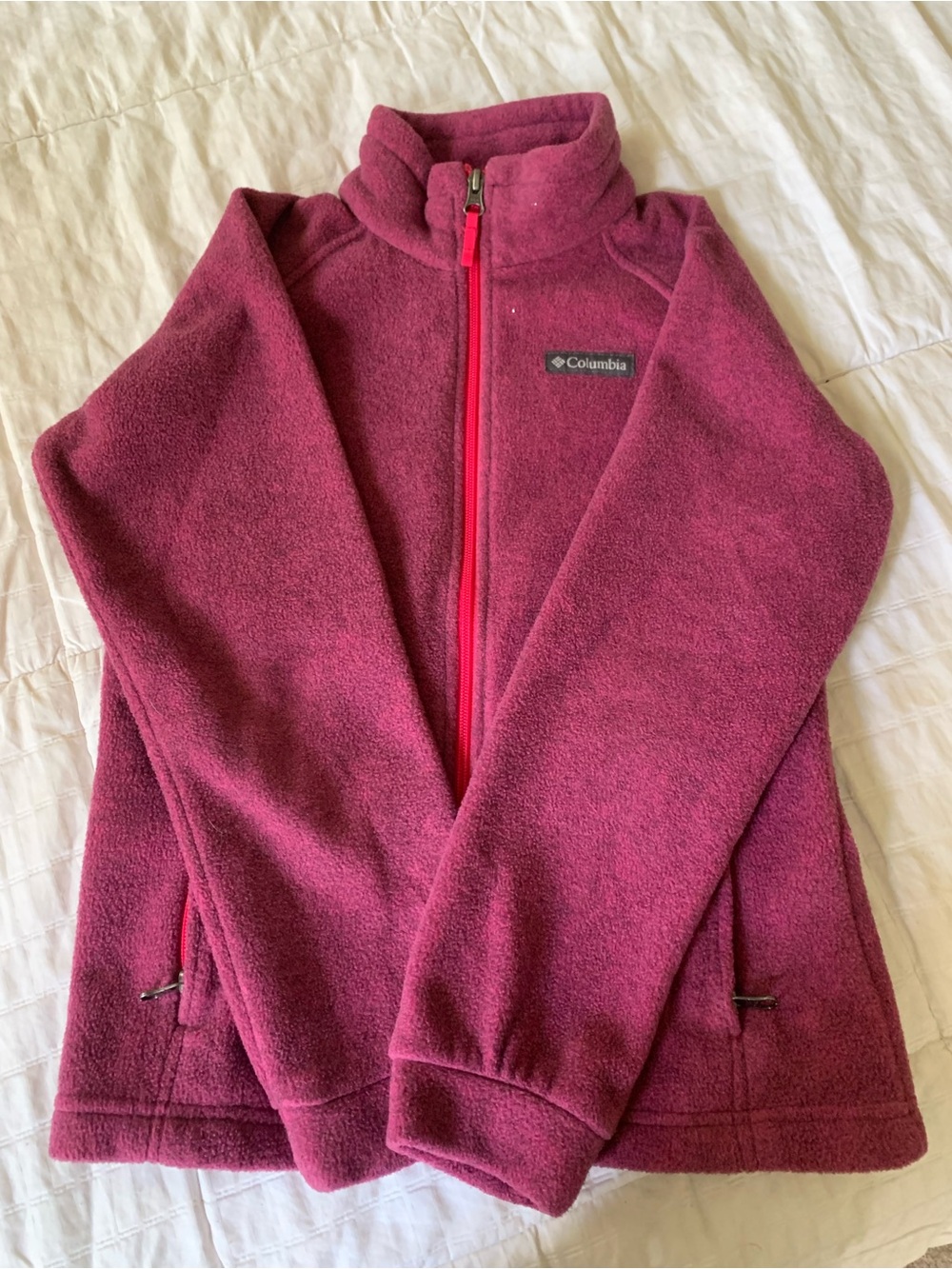 Columbia Girls Berry Fuchsia Full-Zip Fleece Jacket